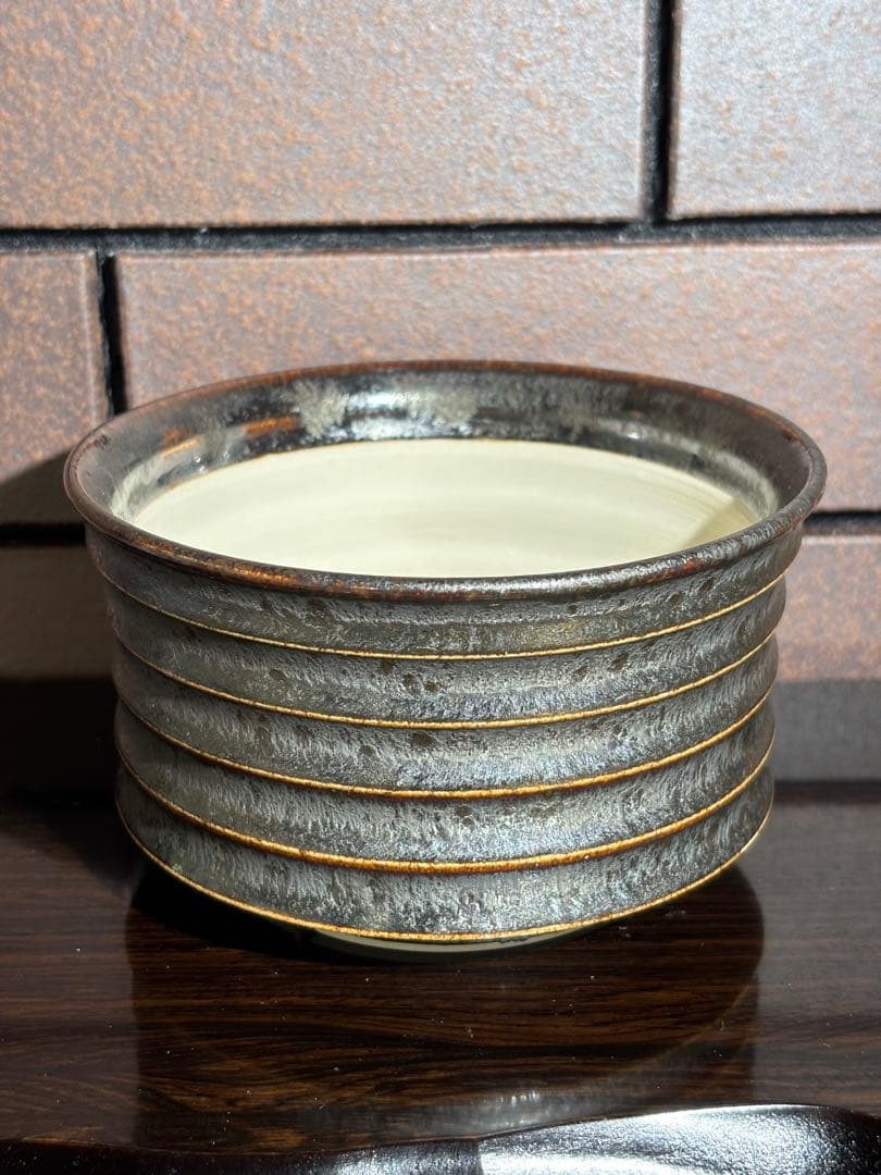 中川智治　植木鉢　作家鉢　陶器鉢