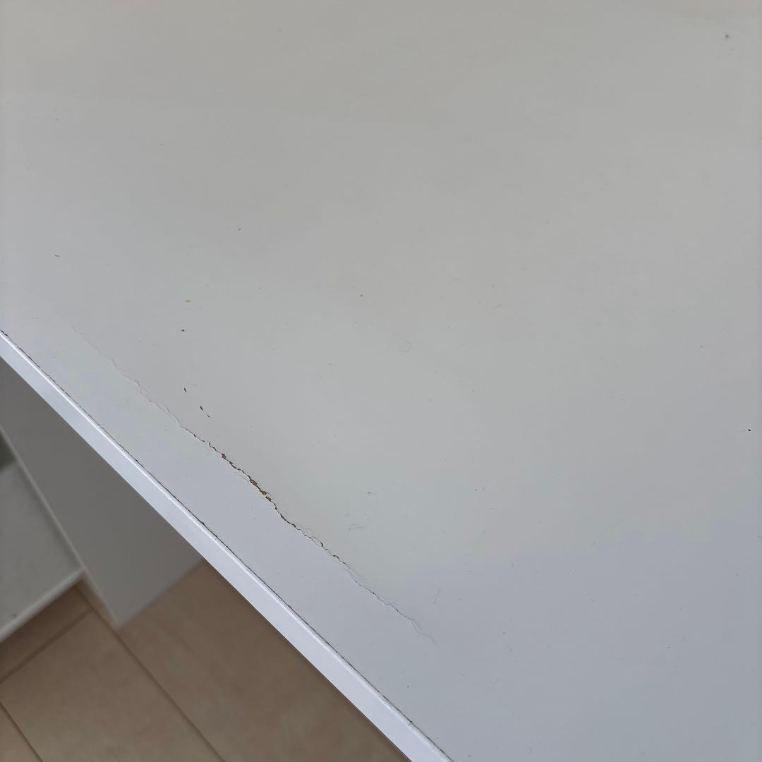 【東京23区引き取り限定】　IKEA ロフトベッド白　 机＆椅子＆間接照明