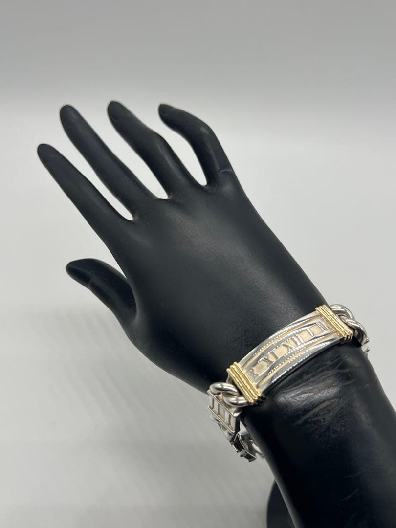 ティファニー TIFFANY&CO アトラス ID ブレスレット コンビ 希少