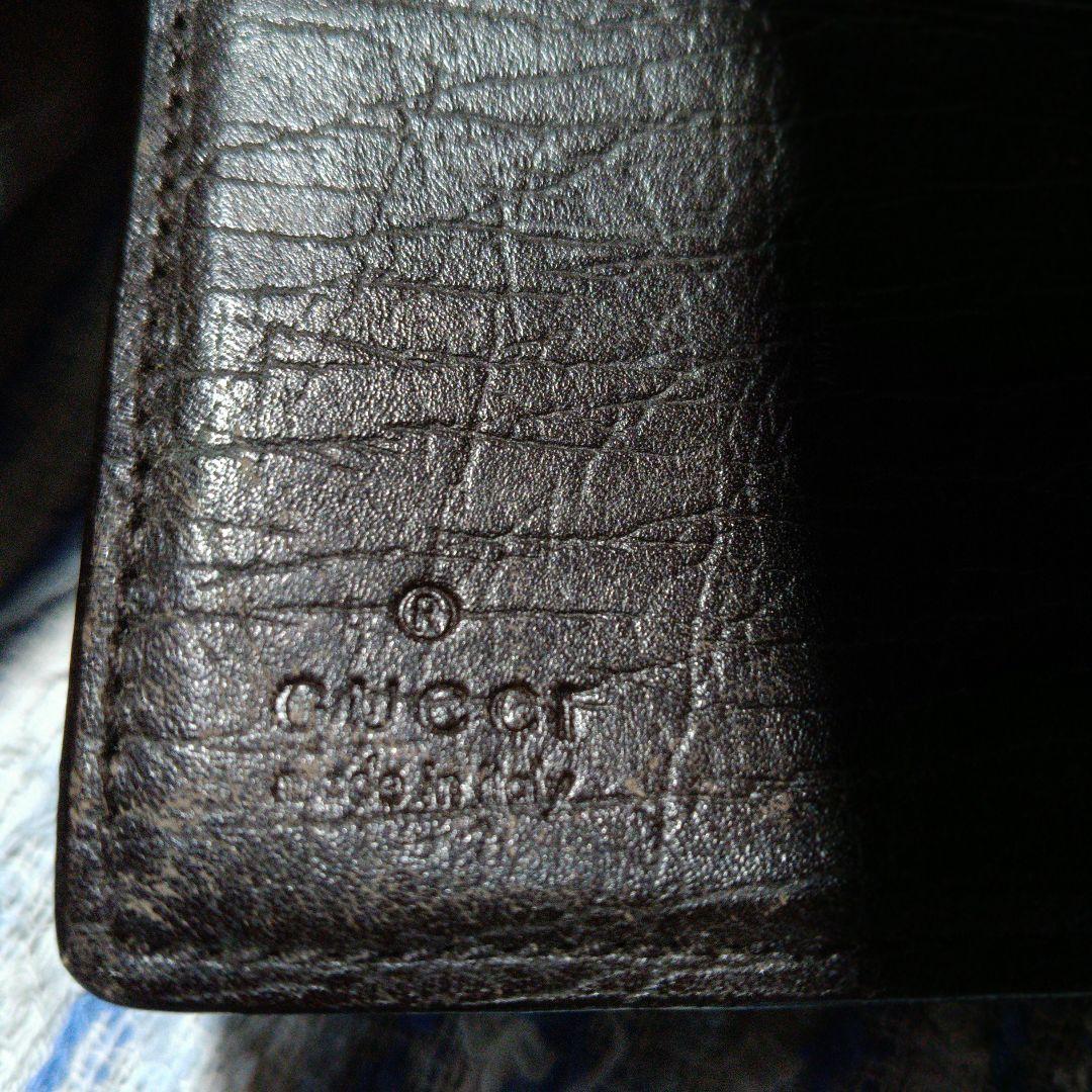 グッチ ２つ折り財布２個セット マイクロ シマ ネイビーとGGパターン