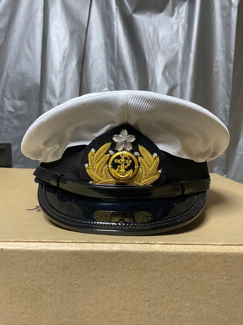 大日本帝国海軍　士官軍帽　制帽　56cm 複製品 日覆付