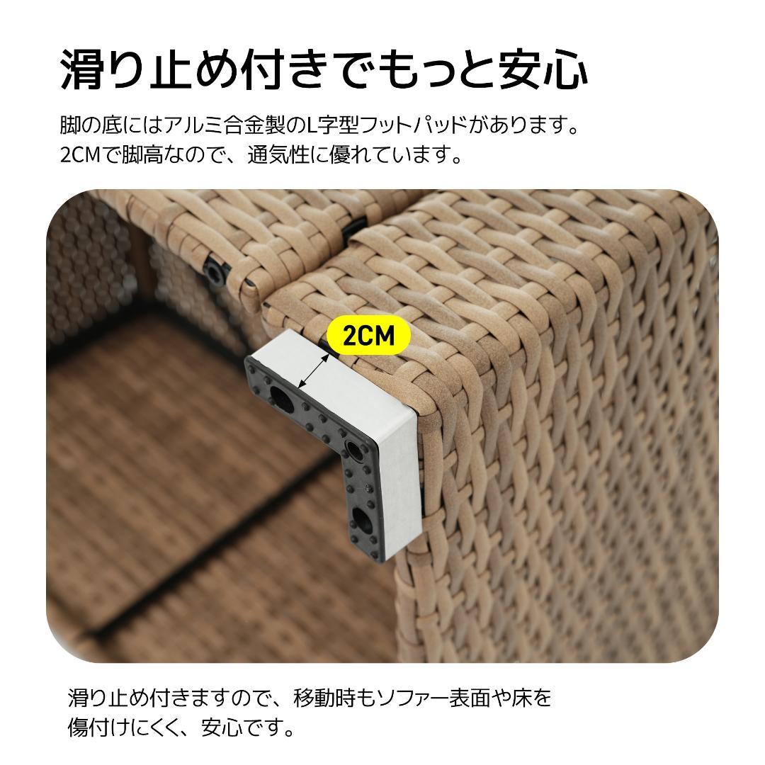 パラソル付き ガーデンファニチャー 5点 ガーデン テーブル チェアー ラタン調