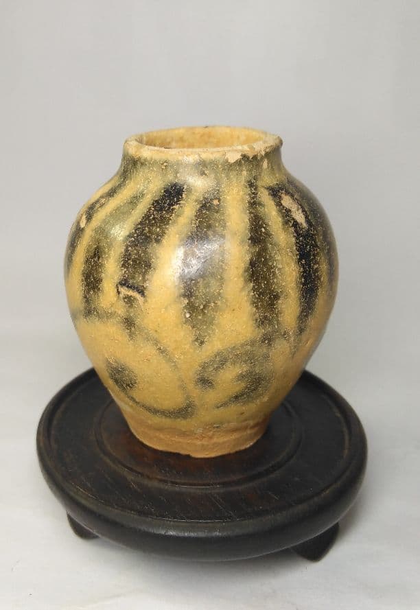 中国　元代　安南元靑花　小壷