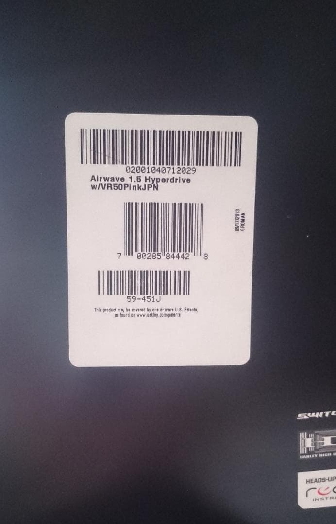 無言購入歓迎！　ディスプレイ内蔵ゴーグル OAKLEY AIRWAVE 1.5