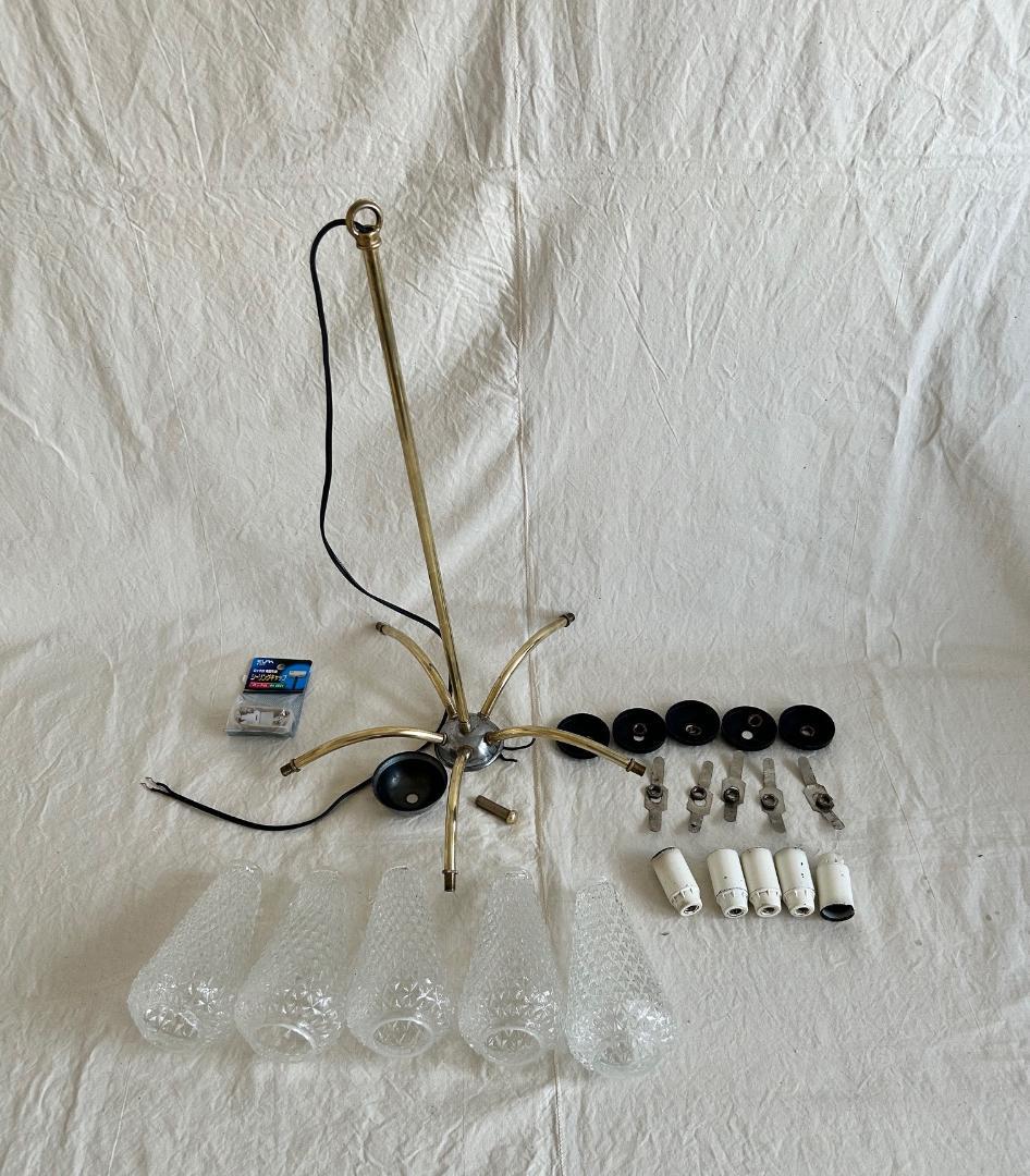 フランス　ランプ　シャンデリア　フレンチ　ミッドセンチュリー　ヴィンテージ