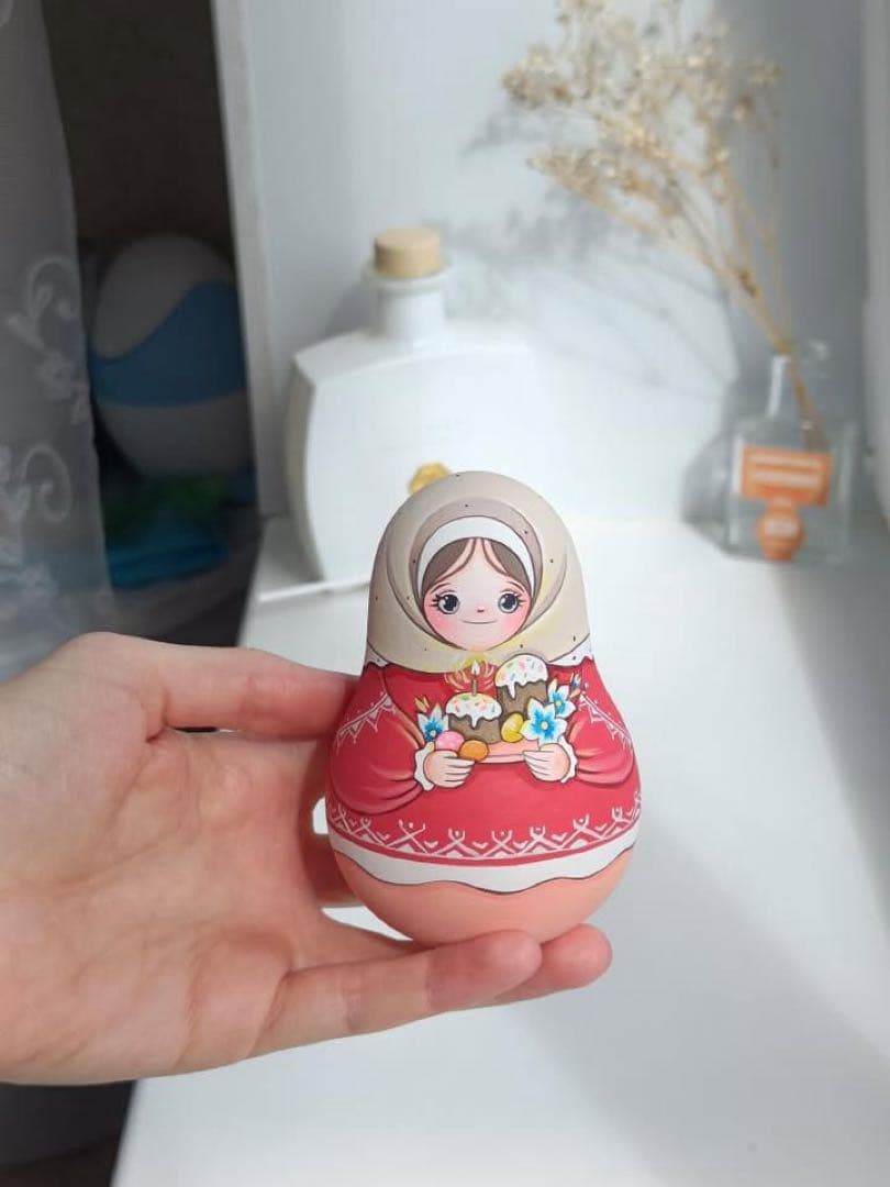 【baron】起き上がりこぼし2点&イースターマトリョーシカ&オーナメント