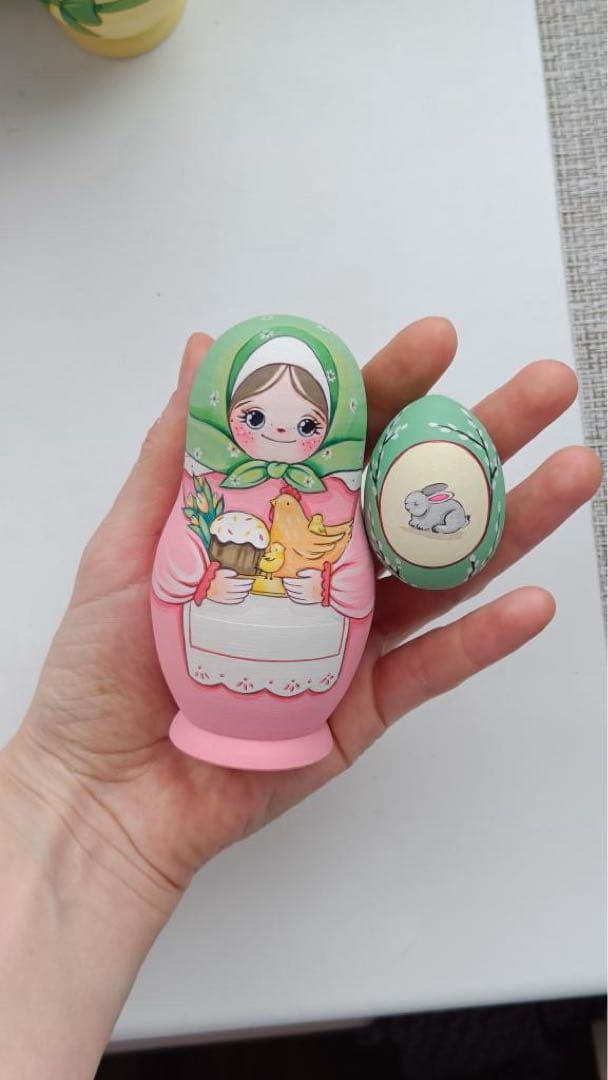 【baron】起き上がりこぼし2点&イースターマトリョーシカ&オーナメント