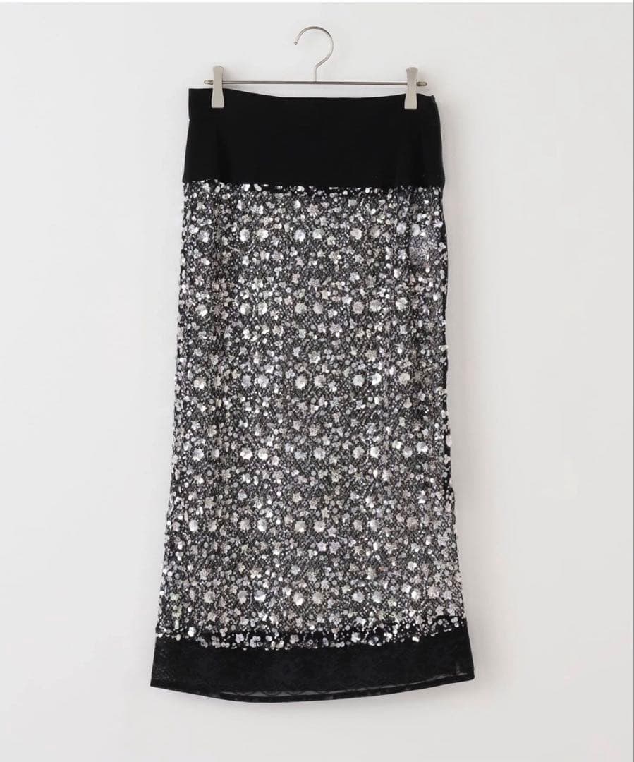 ＜Chika Kisada＞フラワー スパンコール スカート