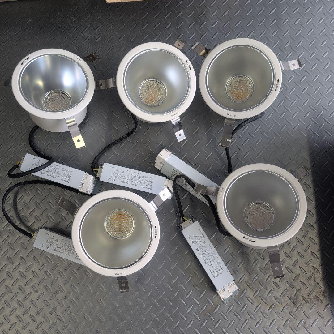 Panasonic LEDダウンライト +安定器　5個セット 直径172mm