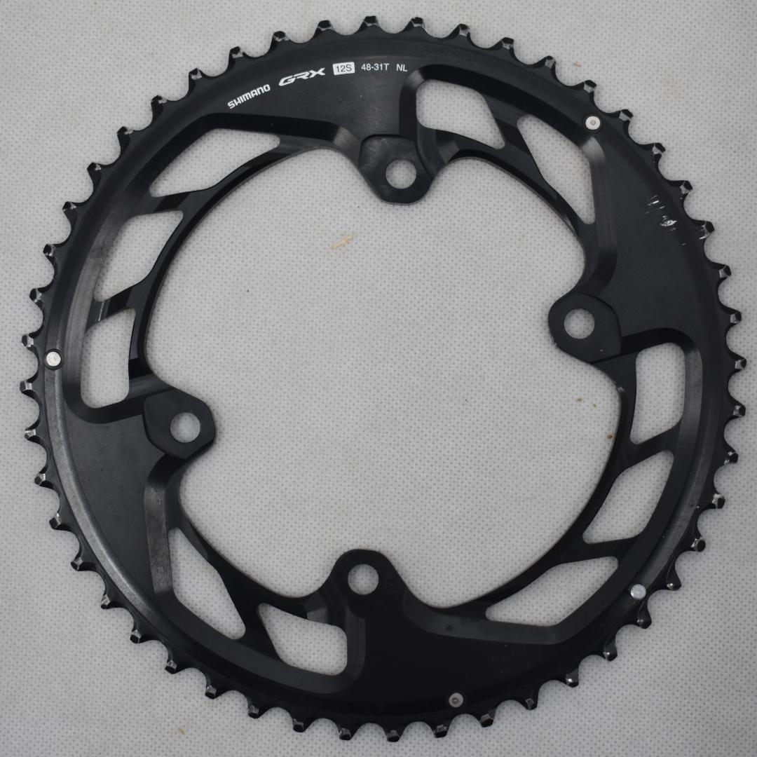 SHIMANO GRX 12S チェーンリング48T-31T 使用距離2000k