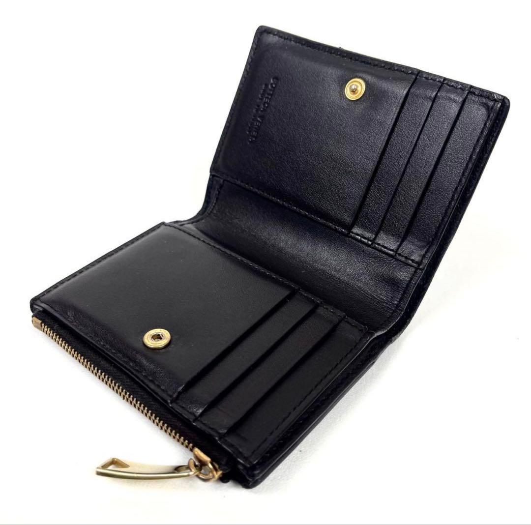 【極美品】ボッテガヴェネタ　二つ折り財布　カセット　コンパクトウォレット　レザー