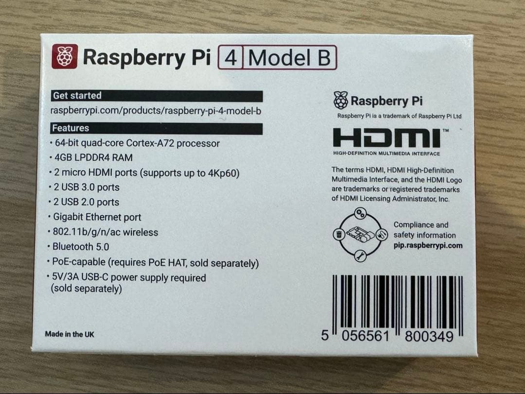 キーボード Raspberry Pi 4 Model B