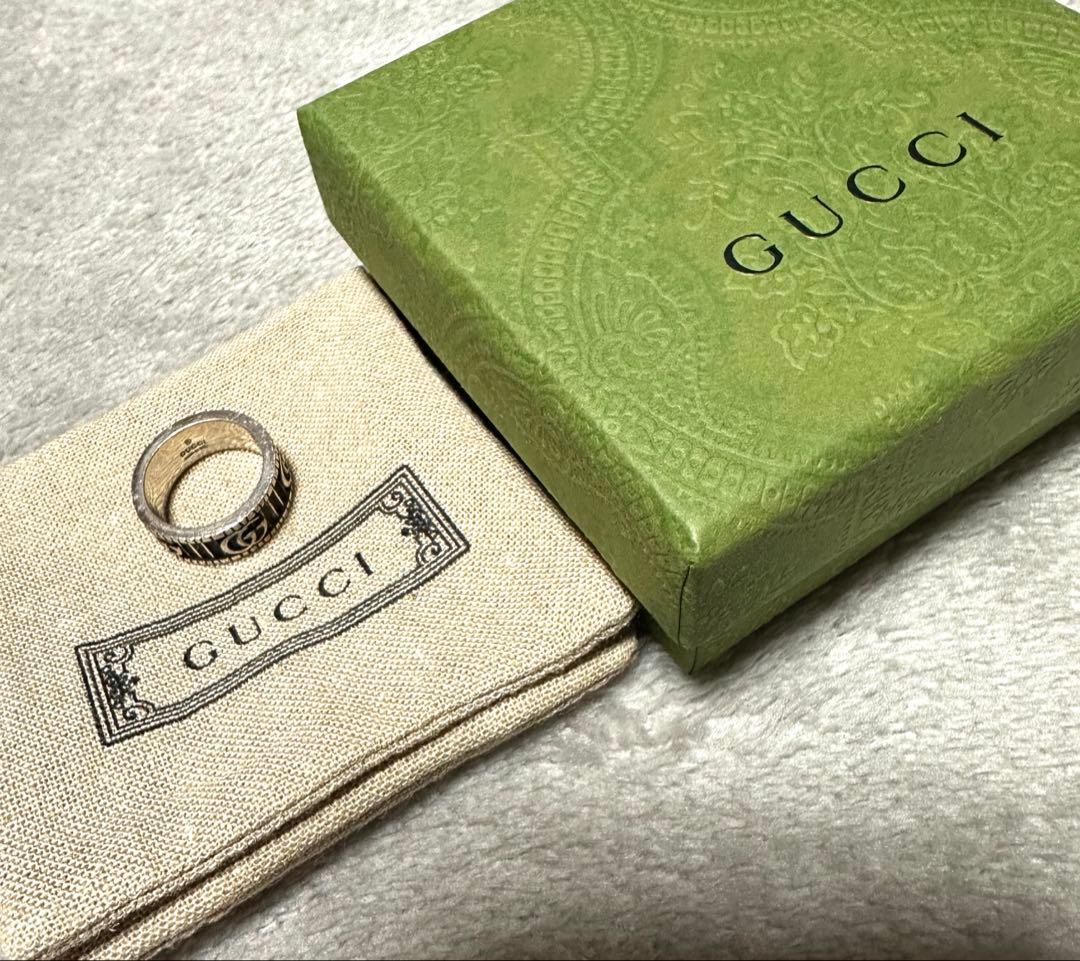 GUCCI グッチ ダブルG GGマーモント リング シルバー925 11号