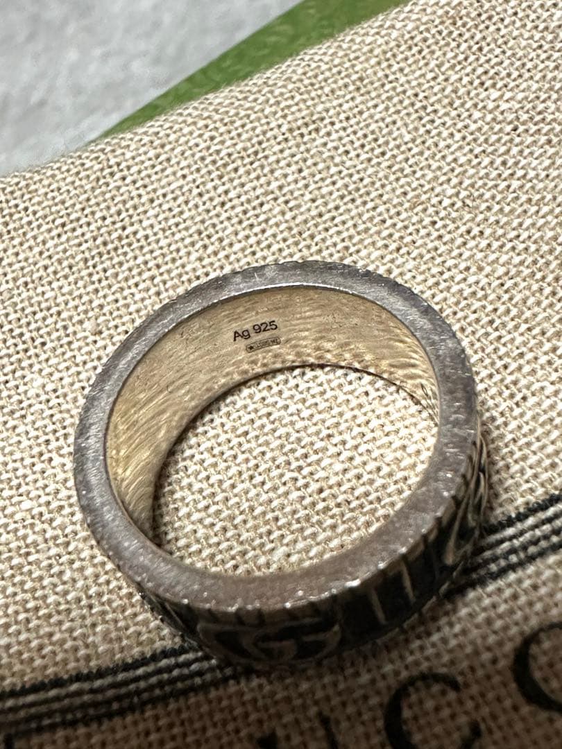 GUCCI グッチ ダブルG GGマーモント リング シルバー925 11号