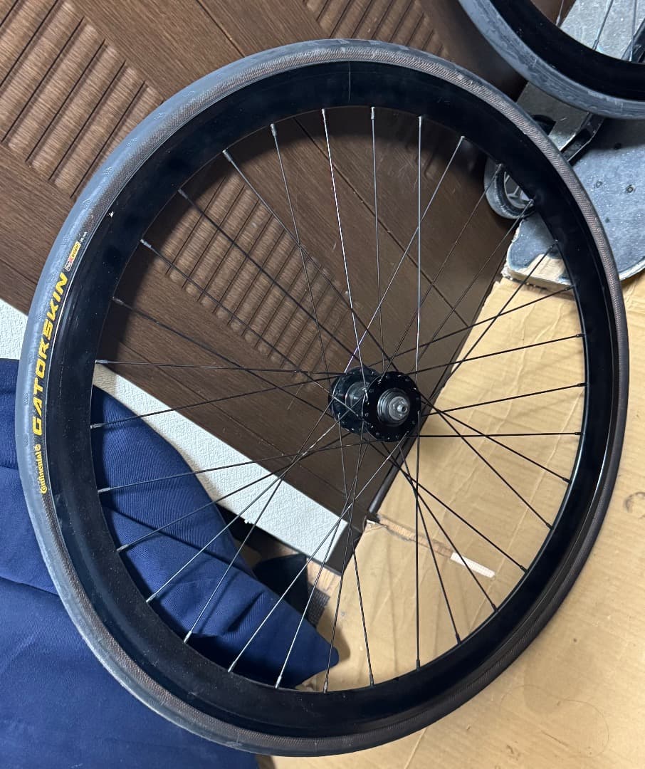 値下げ可能　ピストバイク　シングルスピード　ブラック ホイール前後セット