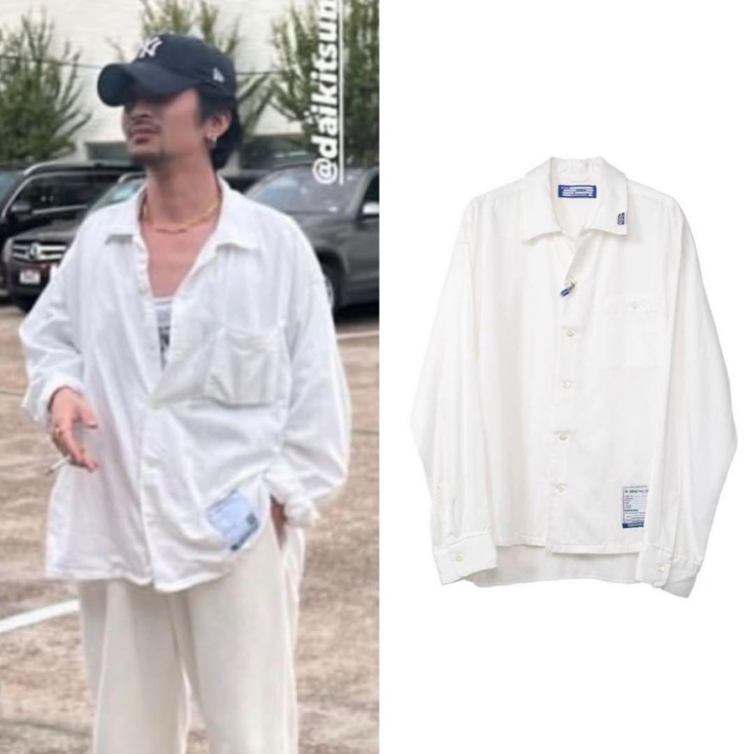 常田大希 着用Maison MIHARA YASUHIRO サイズ46 白シャツ