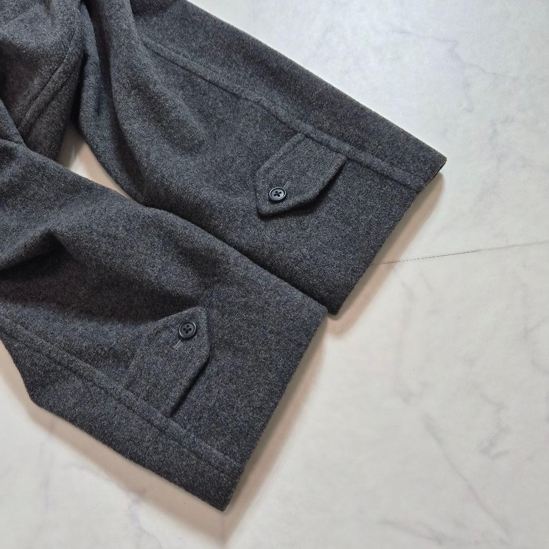 【美品】バーバリー ウール カシミヤ チェスターコート グレー