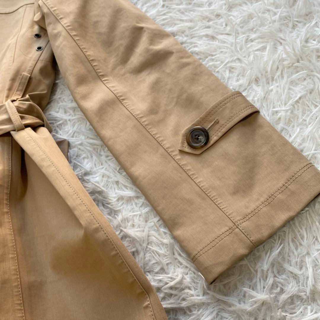 バーバリーブルーレーベル　トレンチコート　ベルト　リボン　ホースロゴ　M 撥水