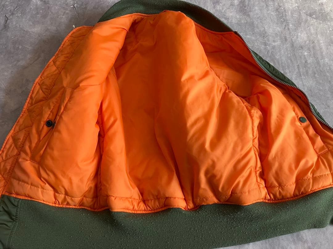 MA-1 ミリタリーフライトジャケット オリーブグリーン USAF 秋冬