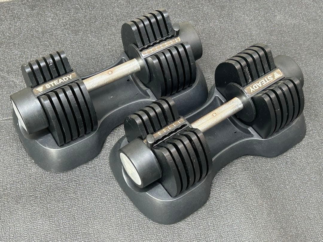 STEADY 合計40kg 可変式ダンベル　2個セット 1個20kg