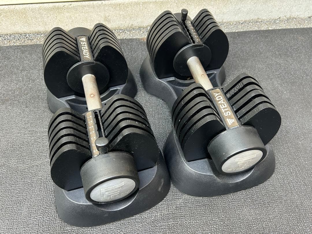 STEADY 合計40kg 可変式ダンベル　2個セット 1個20kg