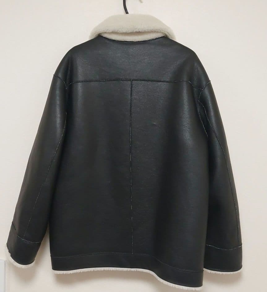 フェイクレザー リバーシブル ボア ブルゾン