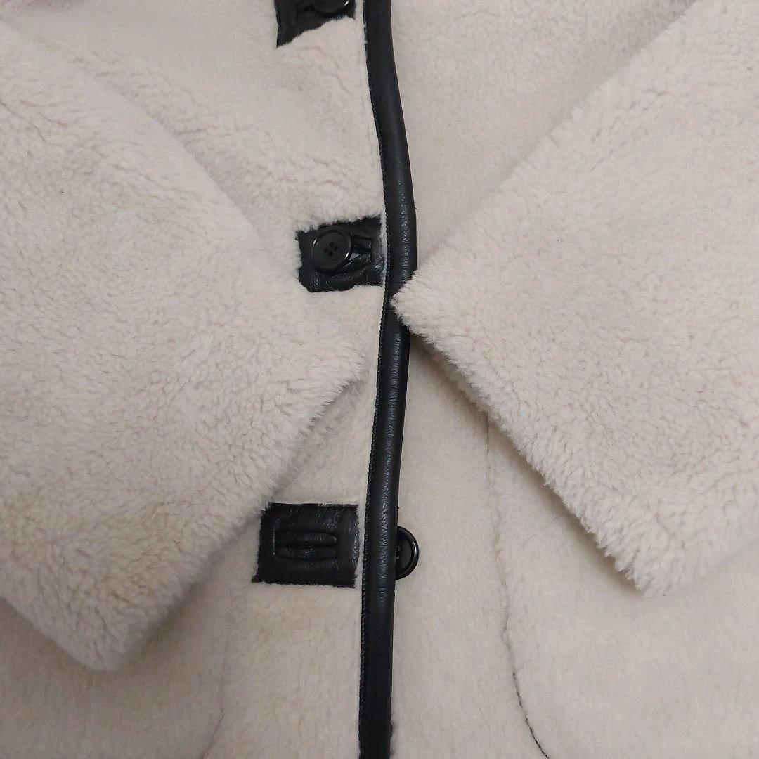 フェイクレザー リバーシブル ボア ブルゾン