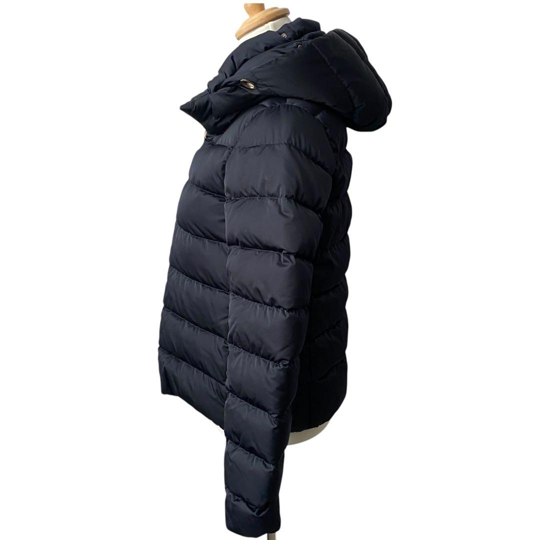 【極美品】 ヘルノ ダウンジャケット 2way フード着脱 ネイビー 40