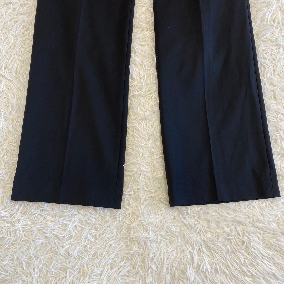 【大きいサイズ】ジェイプレス　ノーカラーパンツスーツセットアップ　黒　17号