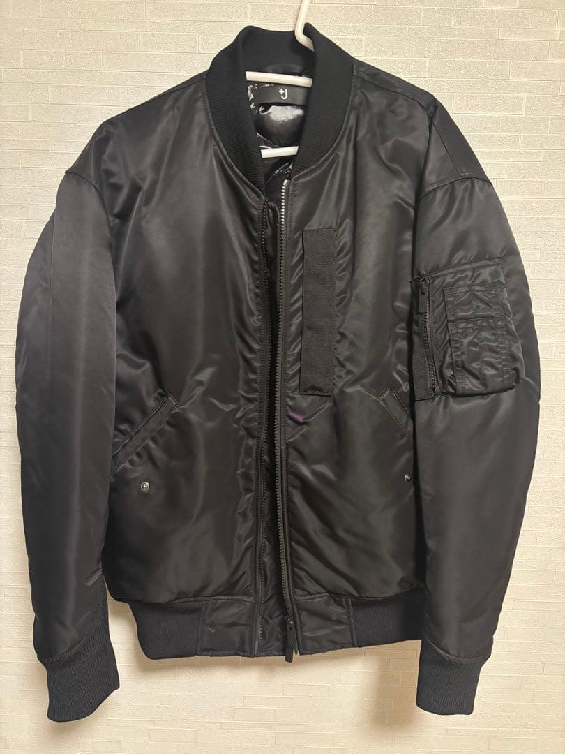 UNIQLO +J ダウンジャケット S ブラック MA-1
