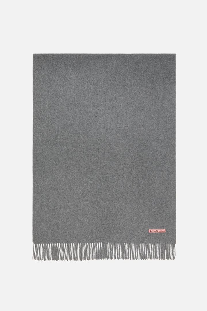 【新品未使用】ACNE STUDIOS200×70大判マフラー・ストール グレー