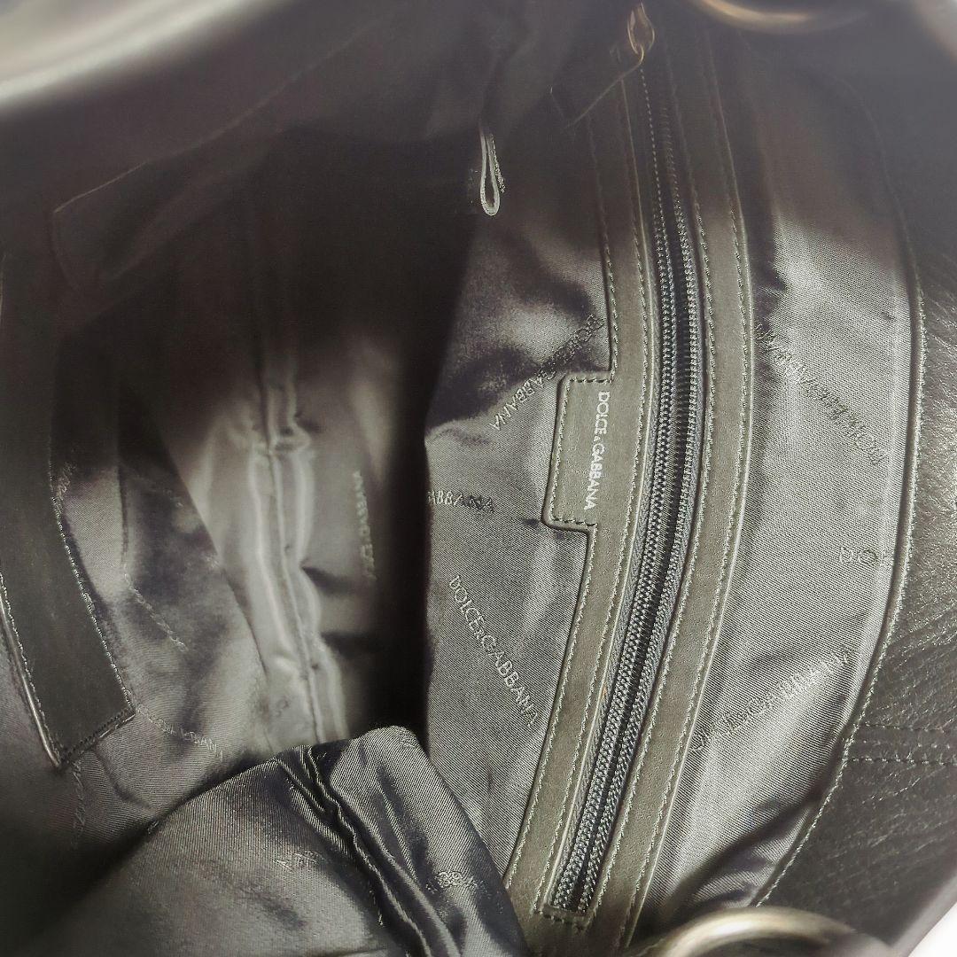 美品　ドルチェ&ガッバーナ　本革レザー　2wayトートバッグ ブラック