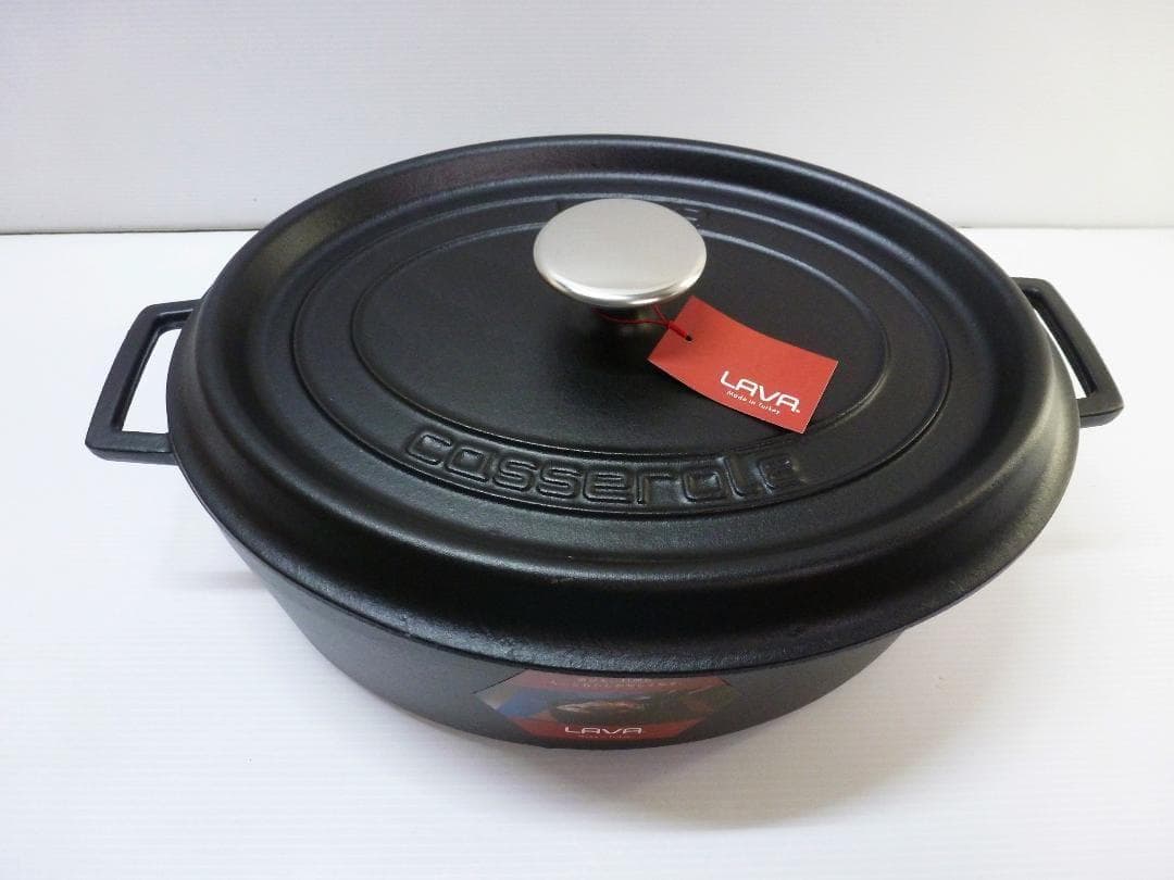 LAVA ラヴァ オーバルキャセロール 33cm マットブラック LV0012