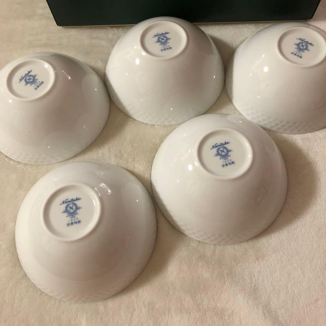 新品 Noritake ボウル 14㎝ 絵変わりセット 京香旬彩 5個セット
