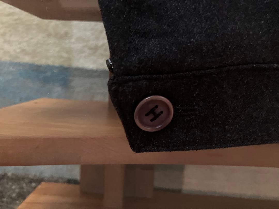 HERMESマルジェラ Hボタン サイドジップ ウールスカート