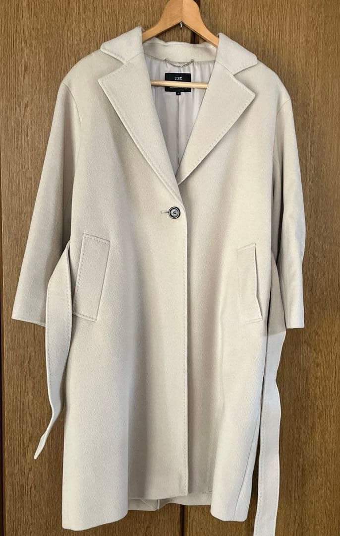 23区S ウールアンゴラビーバーチェスターコート　30