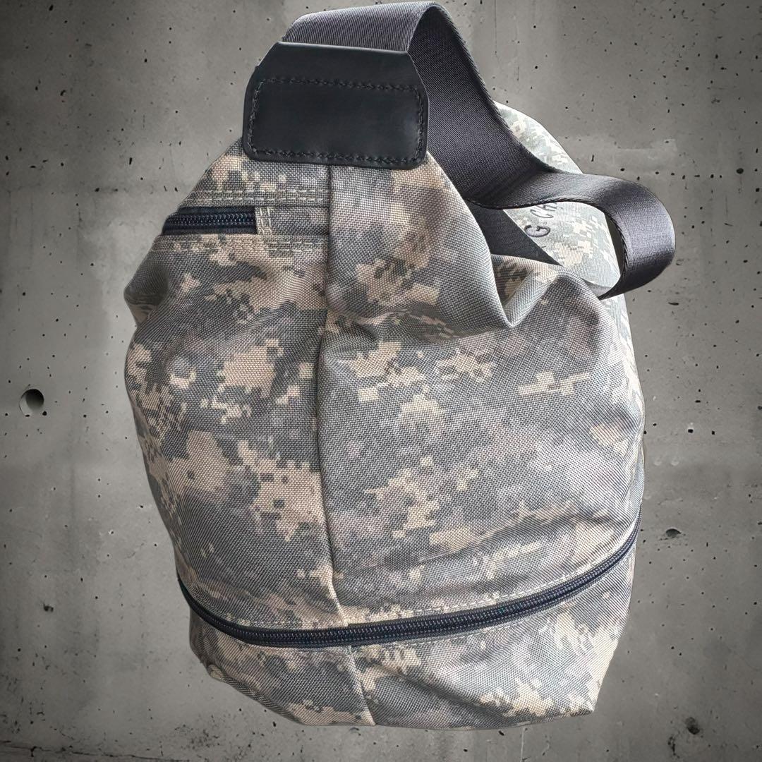 激レア　ロンシャン LONGCHAMP 迷彩柄 ボストンバッグ カーキ グレー