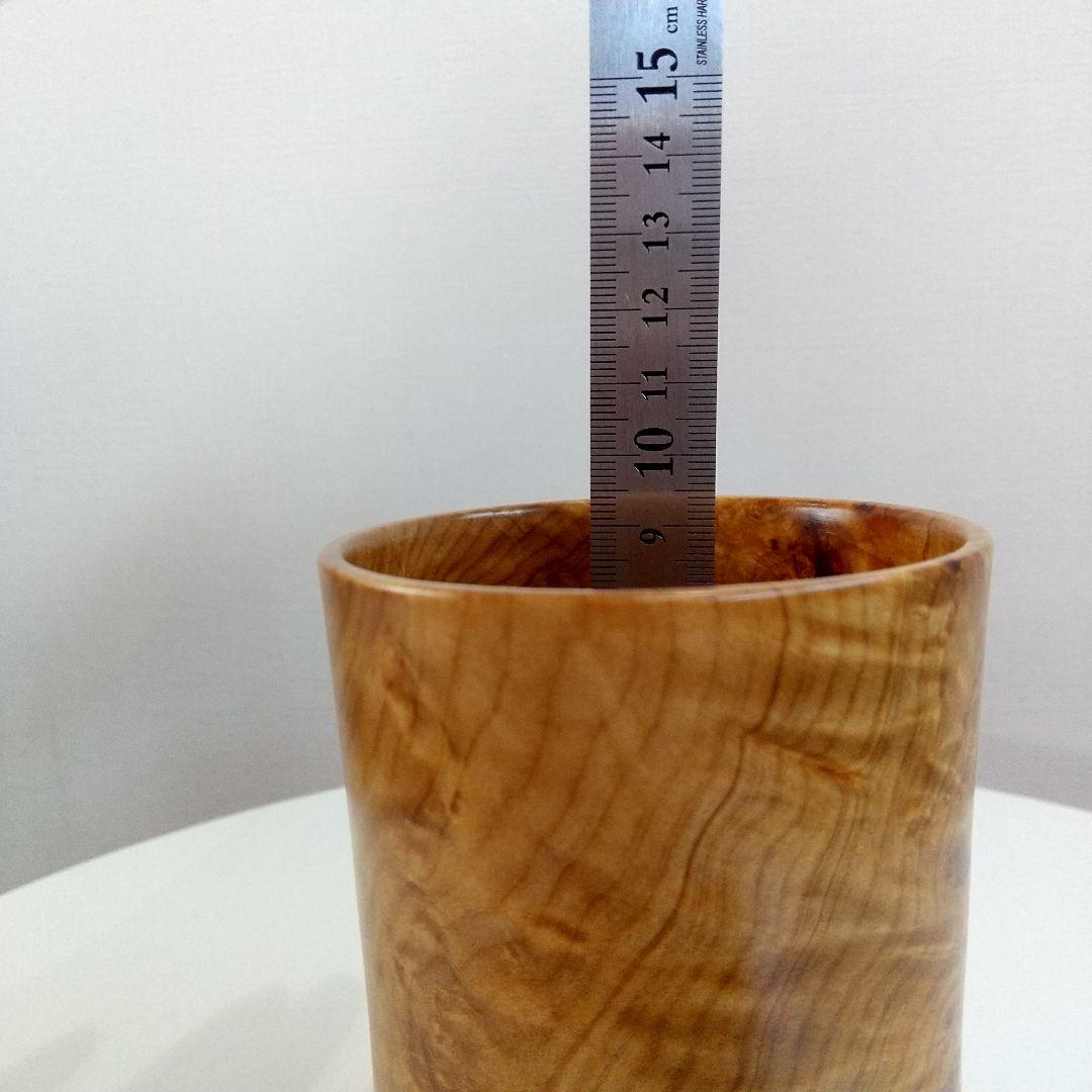 青森ひば 瘤杢 ペン立て