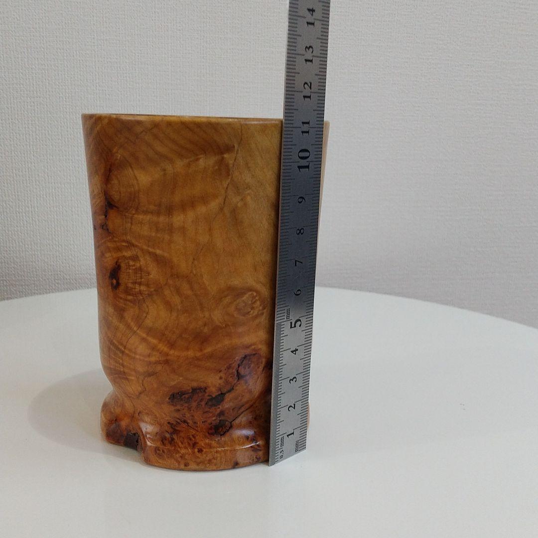 青森ひば 瘤杢 ペン立て