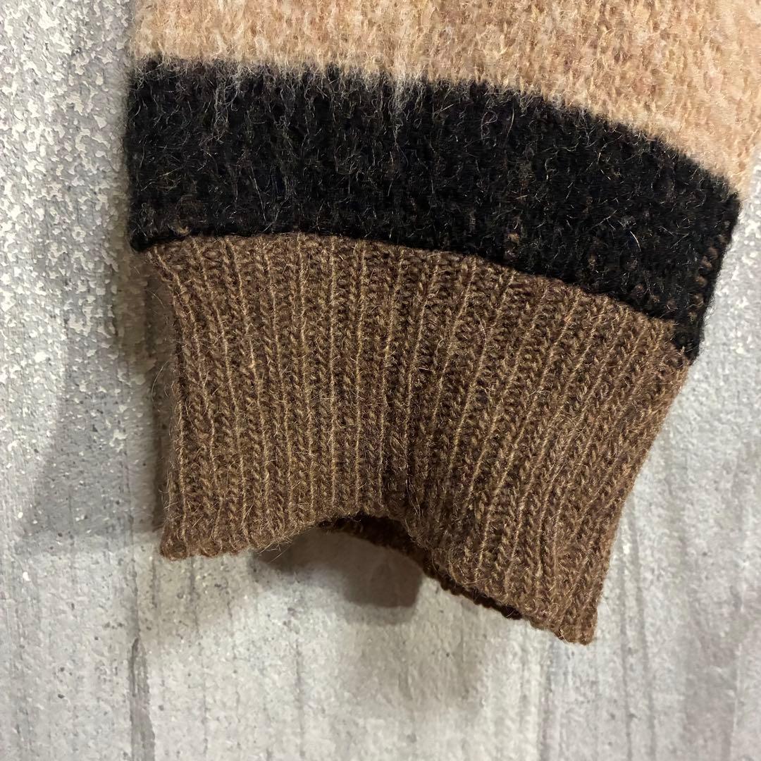 【ヴィンテージ】バークレイ　60s 鷲ボタン　モヘアカーディガン　XL