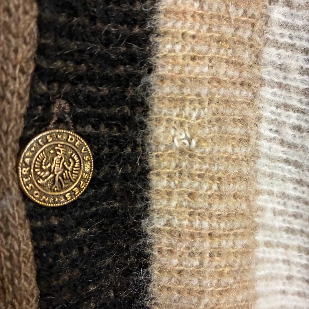 【ヴィンテージ】バークレイ　60s 鷲ボタン　モヘアカーディガン　XL