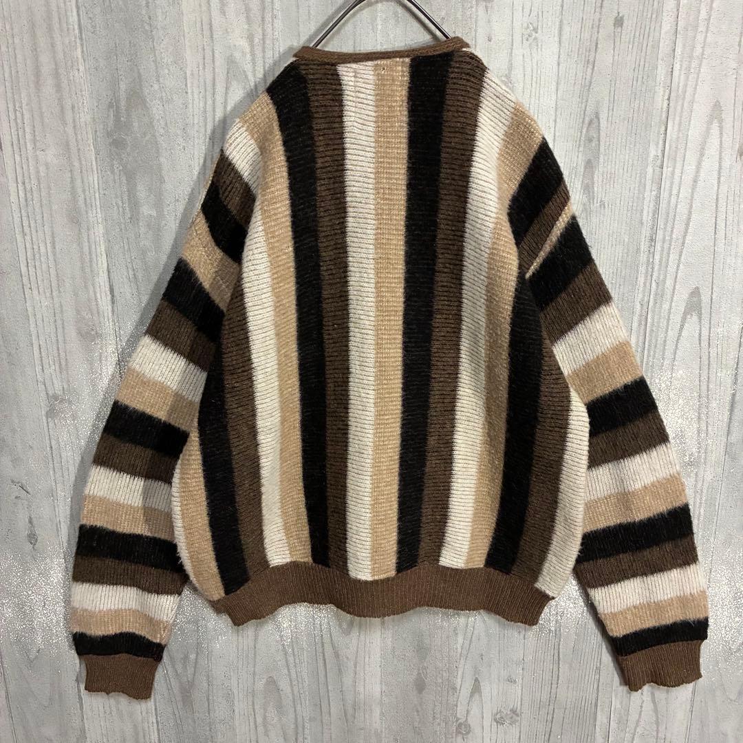 【ヴィンテージ】バークレイ　60s 鷲ボタン　モヘアカーディガン　XL
