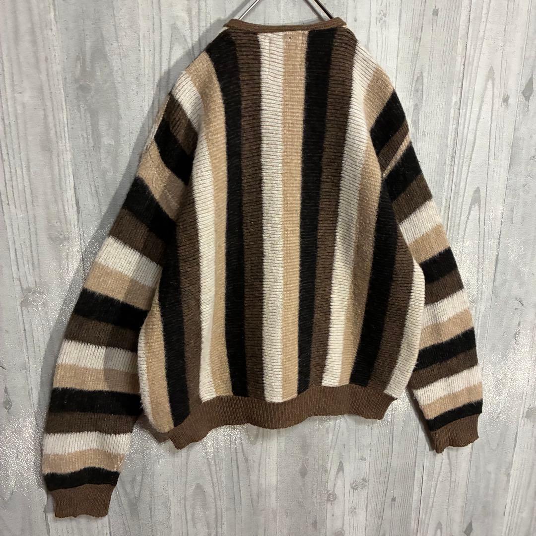 【ヴィンテージ】バークレイ　60s 鷲ボタン　モヘアカーディガン　XL