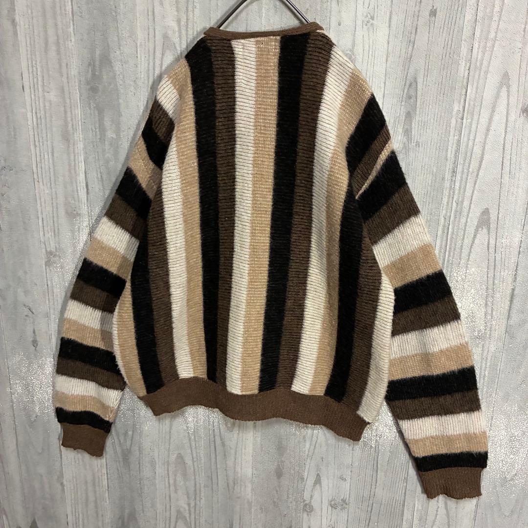 【ヴィンテージ】バークレイ　60s 鷲ボタン　モヘアカーディガン　XL