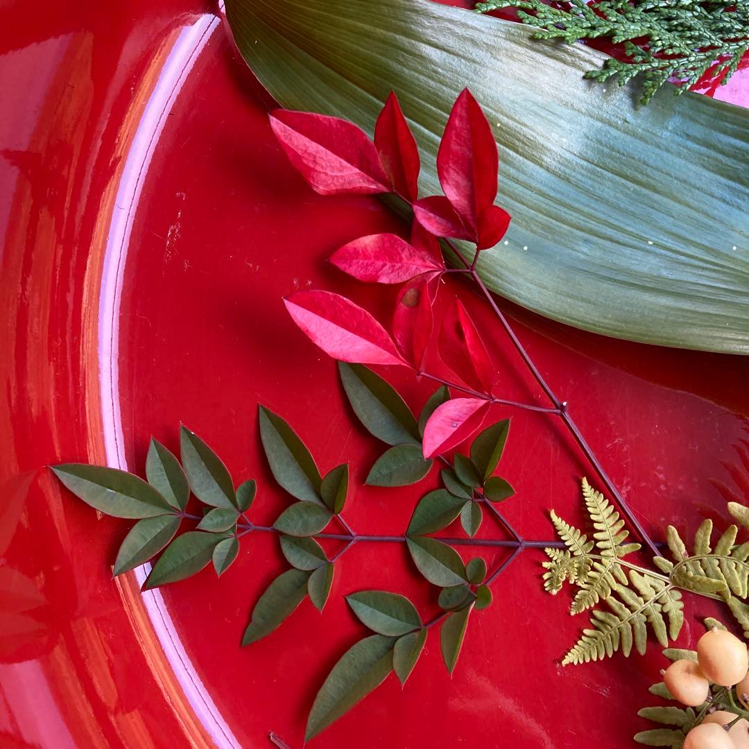 【見本】お正月　おせち　あしらい