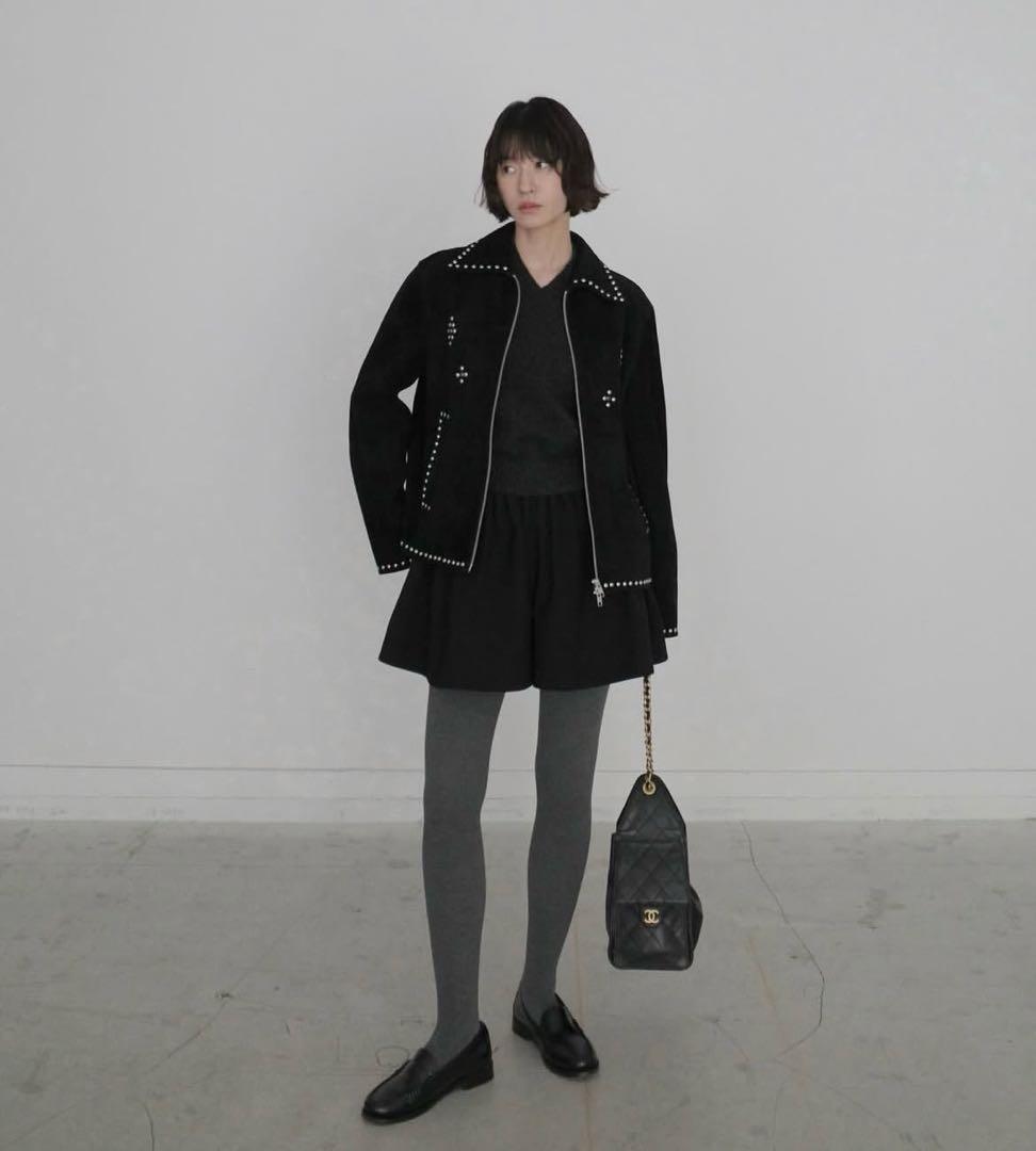 CLANE SUEDE STUDS BLOUSON サイズ2