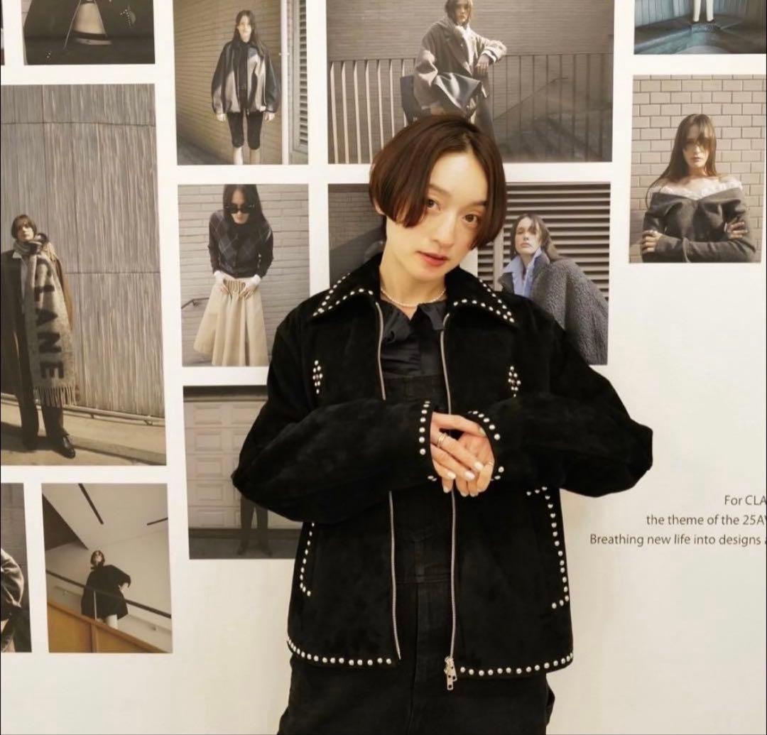 CLANE SUEDE STUDS BLOUSON サイズ2