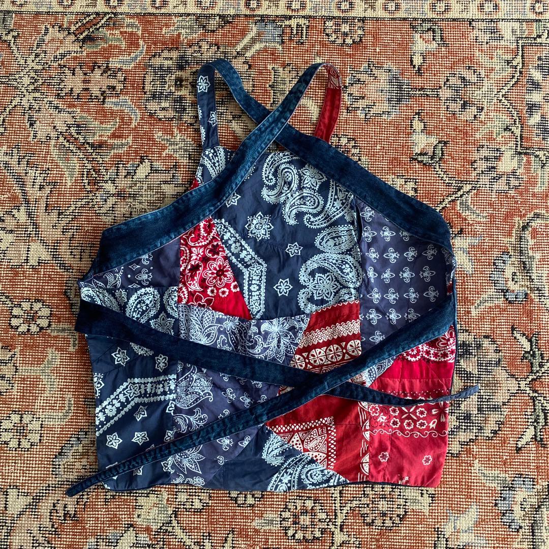 キャピタル　KAPITAL リバーシブルエプロン