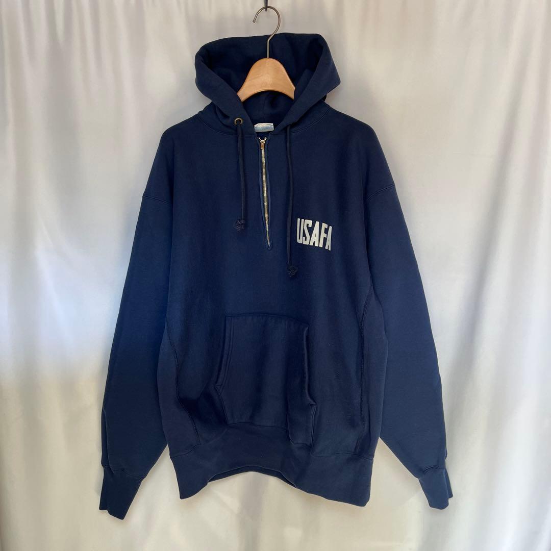 champion 復刻 USAFAリバースウィーブ パーカー ネイビー XL