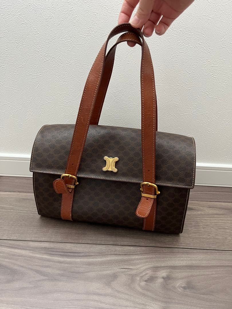 セリーヌ　レザー ミニボストンバッグ